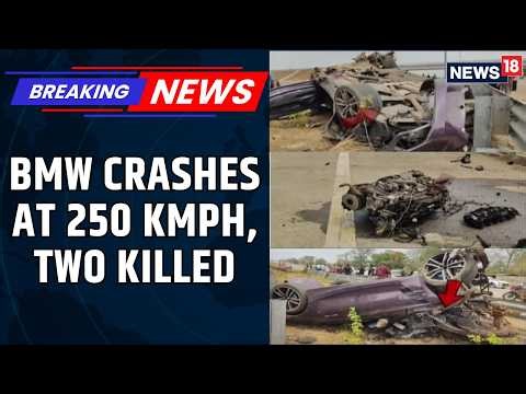 SHOCKING VISUALS: BMW Z4 Crashes At 250 kmph Near Mumbai, Car's Body Parts Scattered | News18