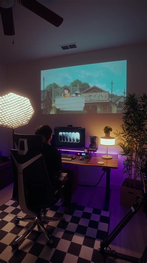Best Animated Feature of 2023 👏 #cozyvibes #warmlight #chillnight #desksetup #deskinspo