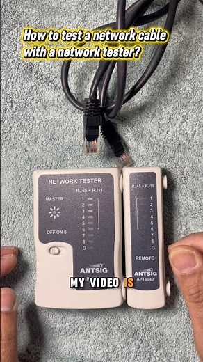 How to test a network cable with a network tester?