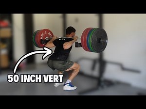 Vertical Jump Training: Half Squatting 425+ For Reps.. Getting WAY Stronger!