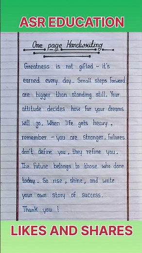 English writing kaise sudhare | how to improve english handwriting | One page handwriting practice