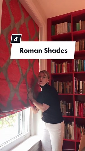 Roman Shades are my very favorite! Here’s how I used them in my home. #romanshades #interiordesigntips #interiordesigntok #windowtreatment