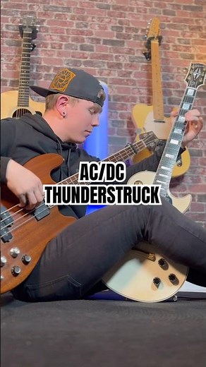 Quand tu reprends « Thunderstruck » de AC/DC à la guitare ET à la basse en même temps 😱🔥
