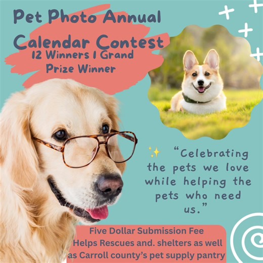 🐾🌍 2027 WORLDWIDE PET CALENDAR CONTEST 🌍🐾 Your pet doesn’t have to live in Carroll County anymore… they can enter from anywhere in the world 🌎🐶 For just $5 per entry, your pet could be featured in the 2027 Pooches Pets n Pals Calendar — and every entry helps support rescue pets and community outreach through our mission-driven pet care programs. 📸 Submit your pet here: https://forms.gle/aPjA5x5YJFUopioPA 💳 Send $5 entry fee: Venmo: https://www.venmo.com/u/PalsforClawsandPaws (Include pet