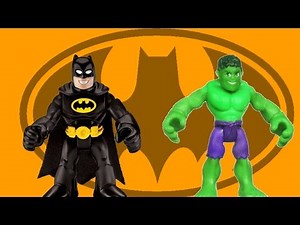 Batman vs The Hulk trashes new imaginext batmobile toys