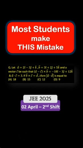 99% Students Make THIS Vector Mistake! | JEE Mains