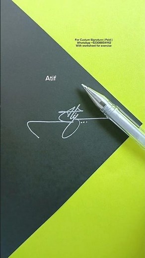 How to sign your ownamzing signature? #shorts