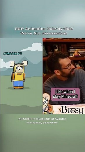 D&D Animation Side-by-Side: We're ALL Accessories! #dnd #animation #dnd5e Legends of Avantris