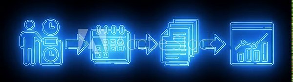 Checklist and document sequence showing task completion, item tracking, workflow progress, and structured routing path