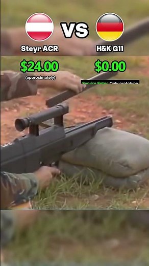 Steyr ACR vs Heckler & Koch G11 | Prototype Rifles Cost Per Shot Comparasion