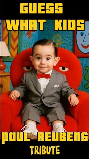 BABY PEE-WEE HERMAN with REAL VOICE! 😱 A LOVING TRIBUTE #SecretWord