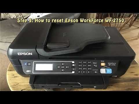 Reset Epson WorkForce WF 2750 Waste Ink Pad Counter