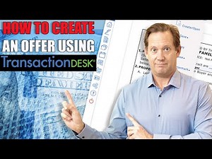 How To Create An Offer Using Transaction Desk