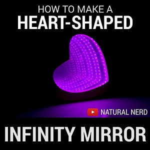 3.2K views · 60 reactions | Making an infinity mirror doesn't have to be too complicated! Here's how to make a cute, heart-shaped one. | Nerdforge | Facebook