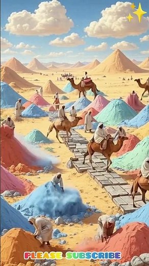 🌈 Colorful Desert Journey with Camels | Vibrant Sand Dunes Adventure 🐪✨