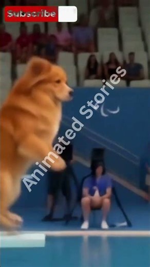 dog jump in a olympic | animal jump in water| part 15 | Animated Stories |#sehar #tutorial #funny