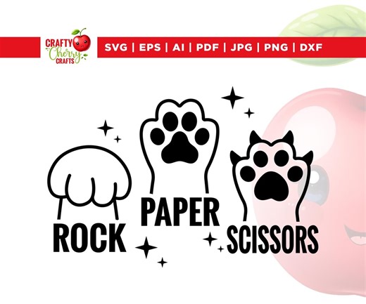 Funny Cat Paw Png, Rock Paper Scissors Cat Paw Png, Cricut, Png, Svg, Cat Rock Paper Scissors Svg, Cat Lover Png, Cat Owner Png, Cat Mom Png