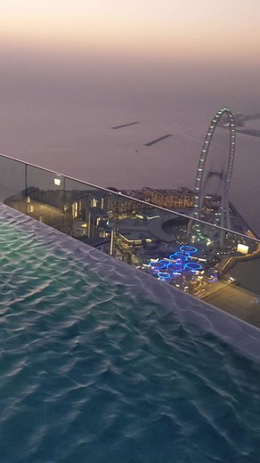 Tallest Infinity Pool at Armani Hotel Dubai with Breathtaking Views