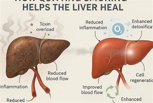 Quitting Smoking Helps the Liver Heal 🌿🫀 When you quit smoking, your liver finally gets a chance to recover from years of toxic overload. Cigarette smoke contains thousands of harmful chemicals, and the liver works nonstop to filter and neutralize them. Once smoking stops, that burden is significantly reduced — allowing healing to begin. | Health Awareness