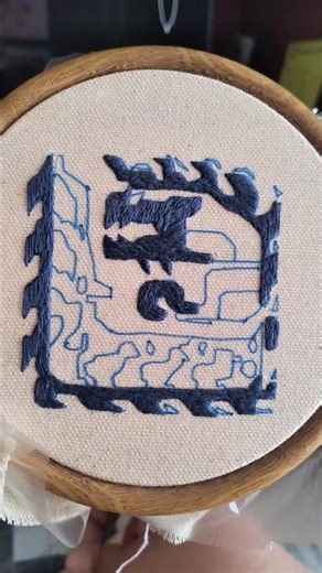 Glavenus Project Pt. 1 #monsterhunter #capcomgames #embroidery