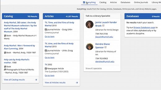 How to Find and Access Articles Using U-M Library Search