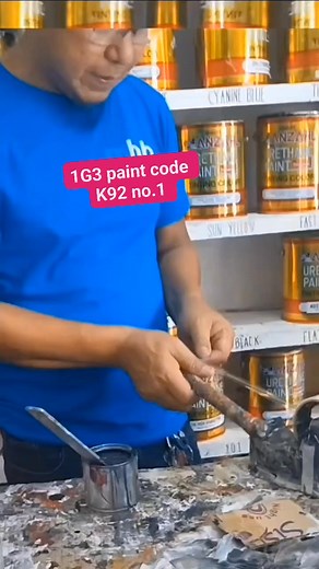 1G3 paint code K92 auto refinish paint no.1 MBB Royale International Inc. Mbb group of companies #anzhalplatinum #Weber ##anzhalpaint #Hipic #cromax #K92 #paint #paints #pintor #painter #mixandmatch #painters #paintshop #keema | Jaspher Reyes
