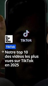 Top 10 de nos vidéos les plus vues sur TikTok en 2025. Vous êtes plus de 70 000 à déjà nous suivre sur ce réseau. Les autres, rejoignez-nous ! 😜 https://l.lavoixdunord.fr/mzvV #tiktok #top10 | La Voix du Nord