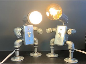 How to build a Metal Robot Desk light for our hobby table