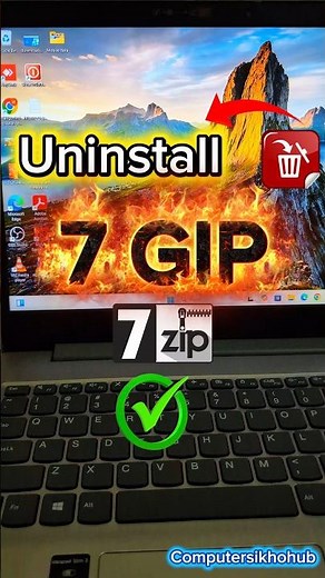 How to uninstall 7 zip windows 10/11 #app #software