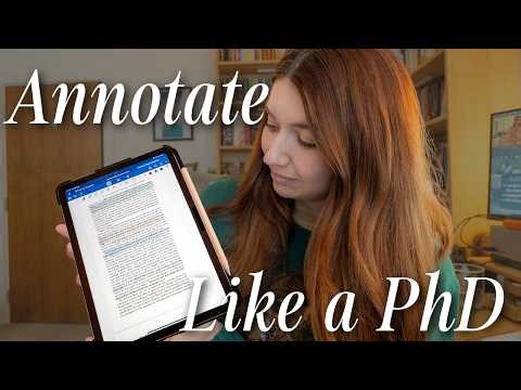 How to Annotate an Academic Article Like a PhD Student