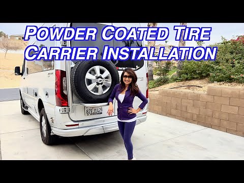 Owl Vans Tire Carrier Installation/ Airstream Interstate 19