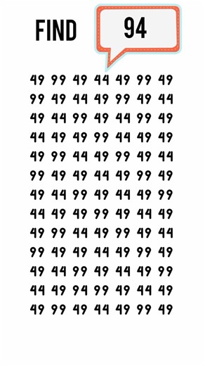 Only geniuses can spot the odd number out 94 🧐🤔