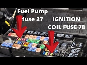 2009 - 2014 F150 Raptor Crank No Start - Fuse 78, Fuse 27, Fuel Pump Driver Module, BCM Connector