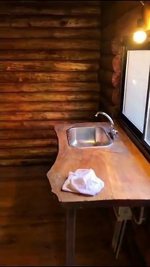 Como es una cabaña de troncos?