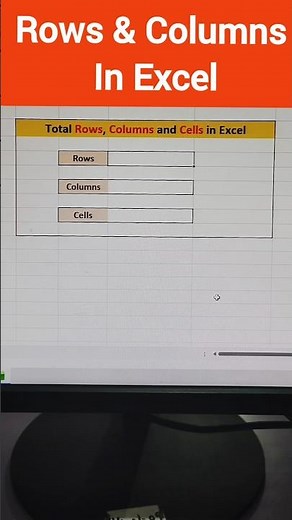 How to Calculate Rows and Columns in Excel #excel #rows #columns #shorts