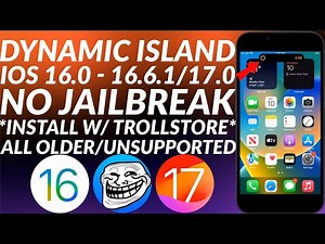 Get Dynamic Island with Trollstore 2 No Jailbreak | DynamicCOW TS iOS 16/17| All Devices |Full Guide