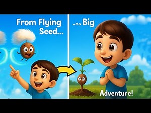 How a Plant Grows from a Dandelion Seed | Animated Kids Story | Science Story for Kids