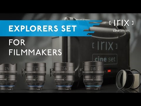 The Irix Explorers Set for Filmmakers : 4 Lenses, 3 Filters, & 1 EPIC Case all in ONE set !