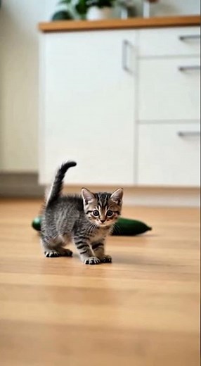 Chaton vs Concombre — Saut Surprise ! Kitten vs Cucumber — Jump Reaction!