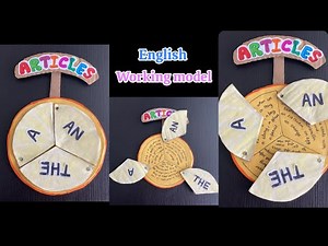 Articles TLM working model /How to make English TLM/English Grammar TLM/modek for school exhibition