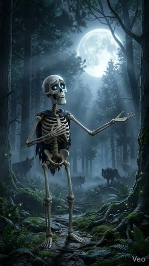 Skeleton Raised by Wolves