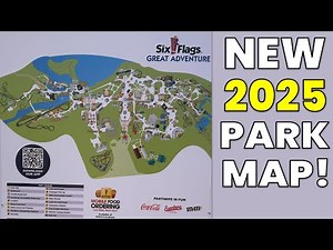 Everything NEW on the 2025 Park Map of Six Flags Great Adventure!