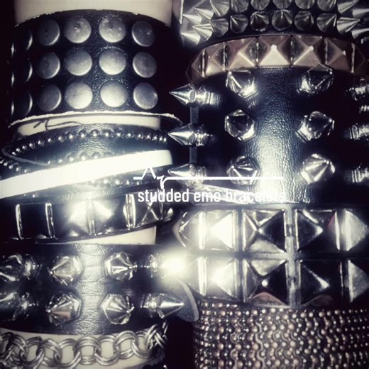 Stylish Emo Accessories: Studded Bracelets You’ll Love