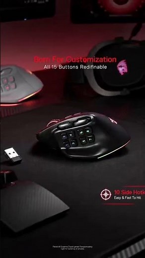 Aatrox M811 PRO 🎮 MMO Wireless Mouse