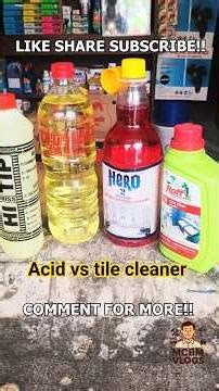 Tile Cleaner vs Acid Stain Remover | எது Best? Bathroom Cleaning Tamil |Guide Tamil #minivlog #home