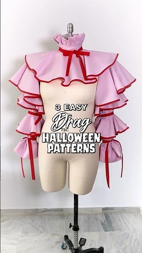 3 easy to sew drag queen Halloween costumes sewing patterns #dragqueen #sewing