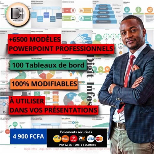 Tu fais souvent des présentations PowerPoint ? Découvre le Pack PowerPoint de 6500 modèles prêts à modifier 🧠 Idéal pour étudiants, entrepreneurs et présentations d’entreprise. 🎁 Promo spéciale : 4900 F seulement 📥 Téléchargement instantané 📱 Paiement Mobile Money (facile et sécurisé) 👉 Clique ici pour télécharger ton pack maintenant 👇 https://kloo.me/PackPowerPoint | EDU PACK