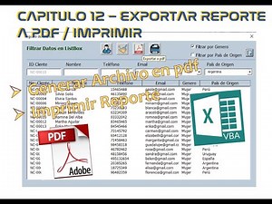 1️⃣2️⃣➖✅EXPORT REPORT TO PDF AND PRINT REPORT ▶️ EXCEL - VBA (VISUAL BASIC FOR APPLICATIONS)