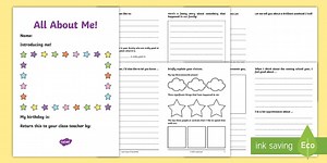 All about Me Y5 to Y6 Transition Booklet