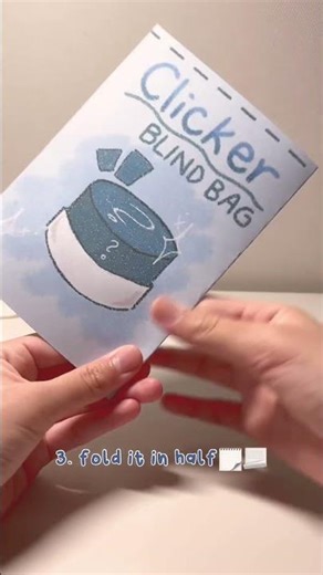 how to make a clicker blind bag💗 #asmr #paper #fidget #blindbag #satisfying #diy #tutorial
